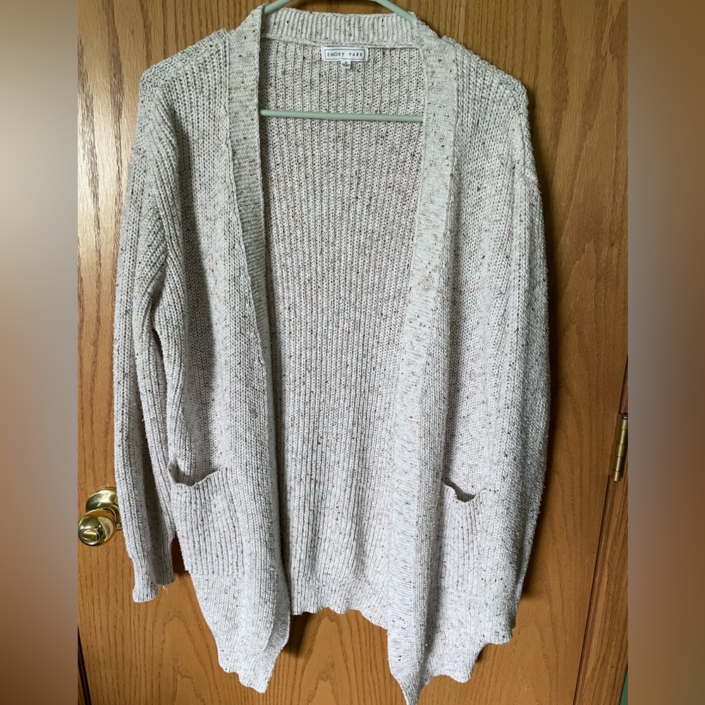 Emory Park Cardigan - Medium - Cream/Brown